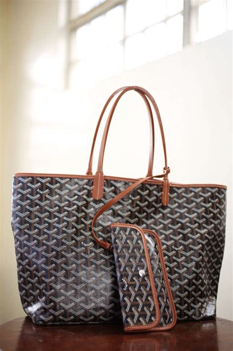 goyard st louis tote black tan|goyard pm tote price.